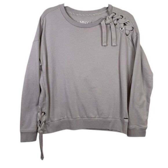 MNY Marc New York Performance Crew Neck French Terry Sweatshirt Ties Size Large - Picture 1 of 11